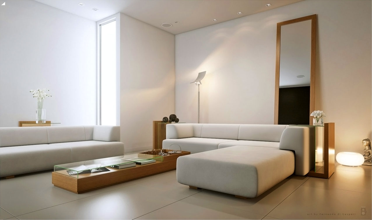 60 top modern and minimalist living rooms for your for Case minimal design