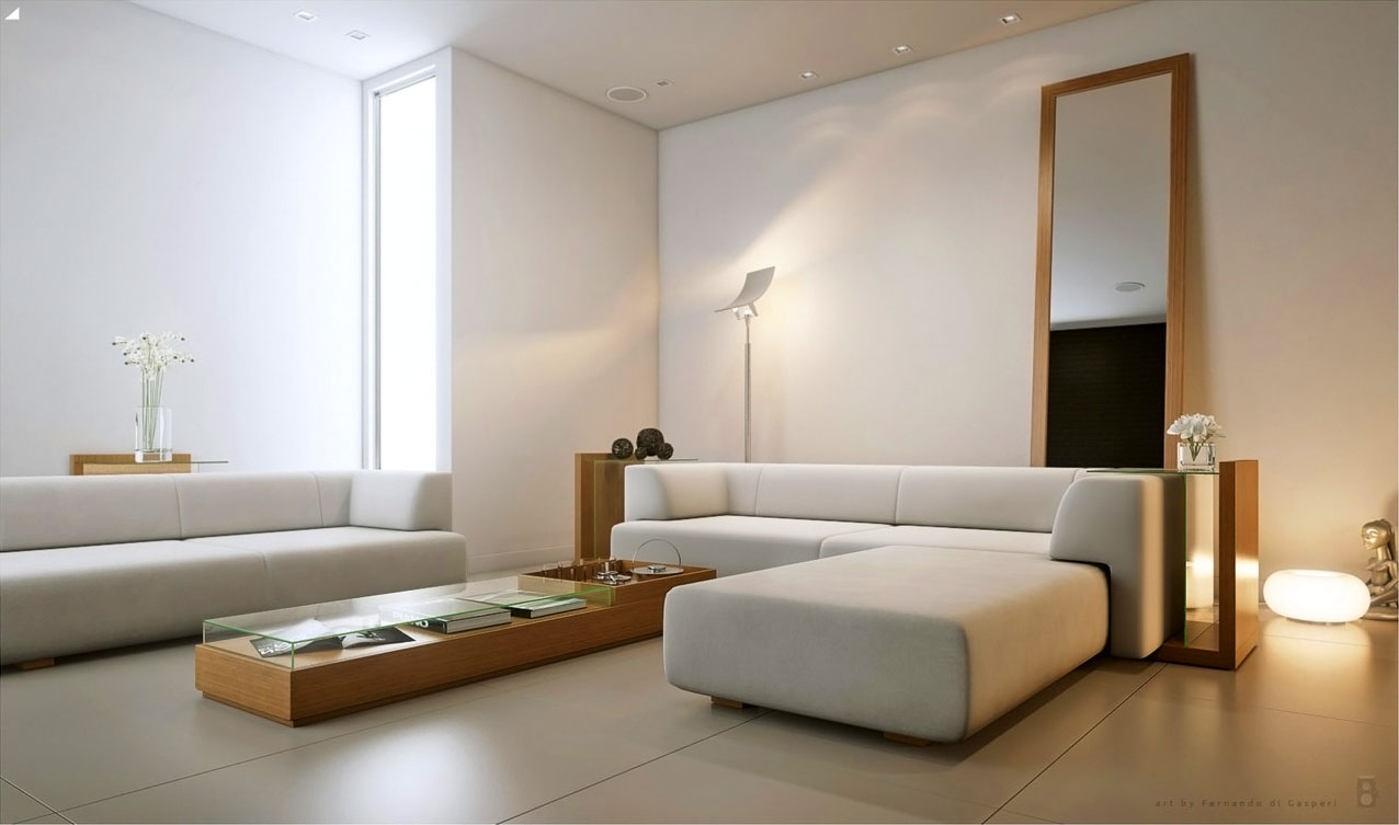 modern minimalist interior design living room