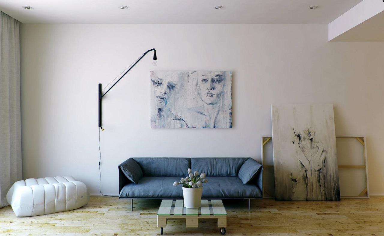 minimalist chic living room