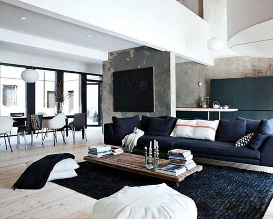minimalist living room furniture and decor
