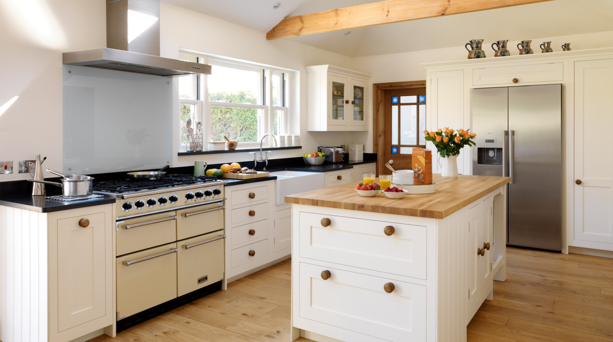 country style kitchen with island