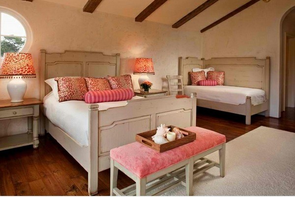 bedroom ideas white and pink