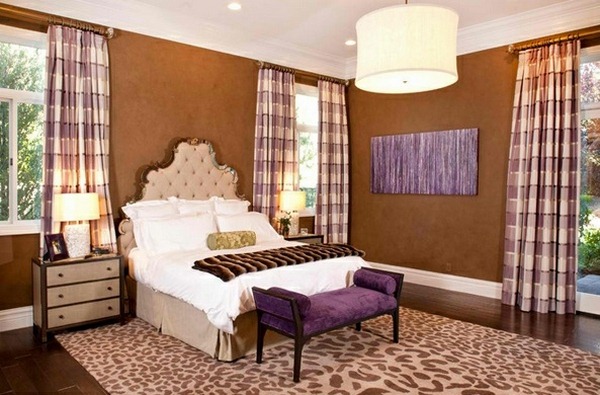 bedroom ideas with purple accent
