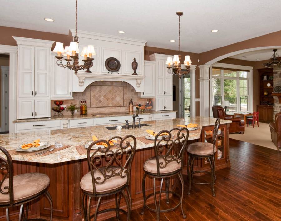 67 - Contemporary kitchen with sink built in island 1