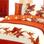 Autumn bedding designs in the bedroom