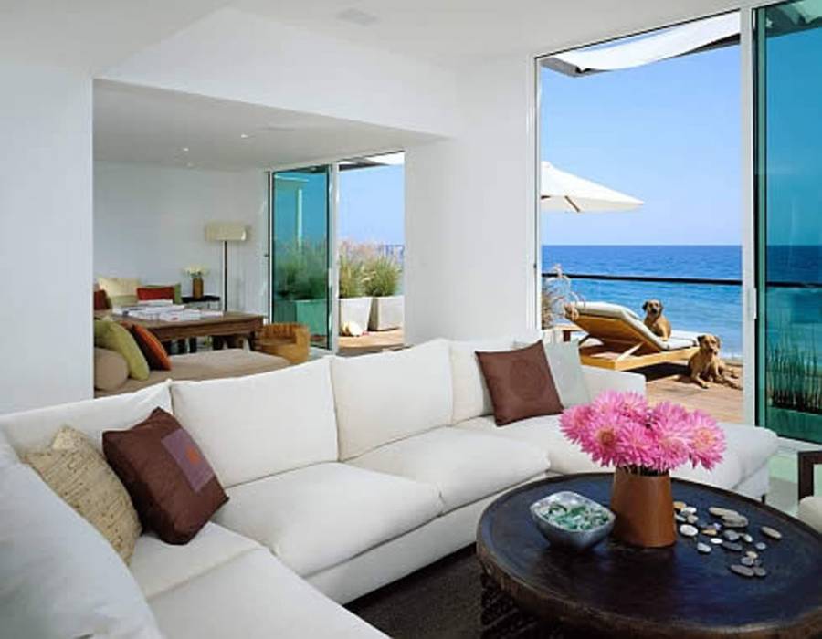 Modern beach house design with natural light
