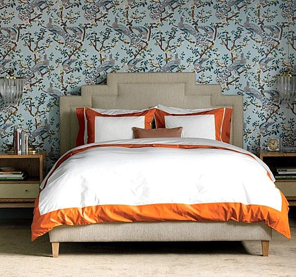 autumnal bed linen designs idea orange edges