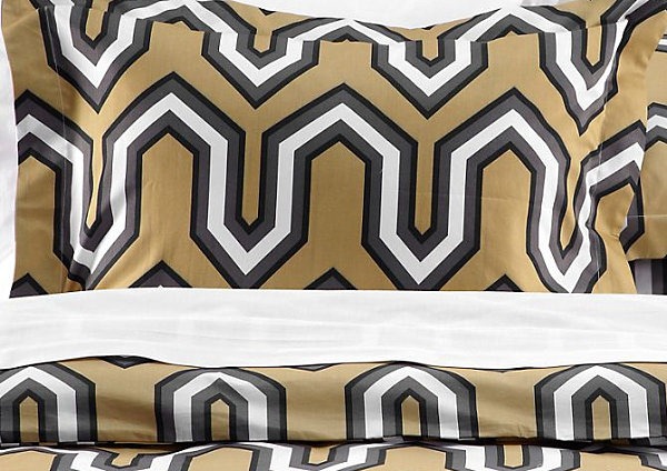 autumnal bed linen designs geometric wash lemon colored gray