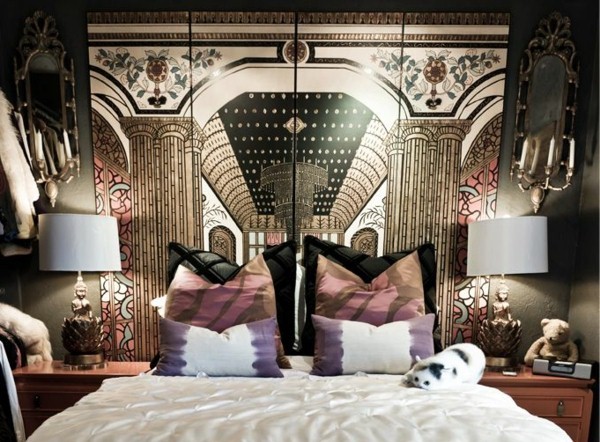 Headboard with original design