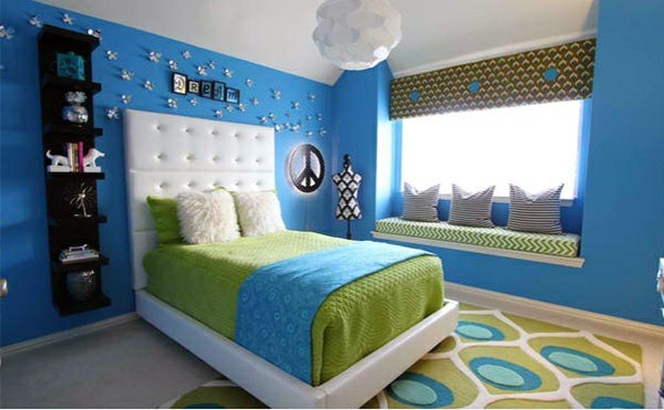bedroom colors ideas blue and green