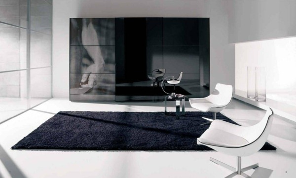 absolutely hammer dark dramatic design soft white carpet chair