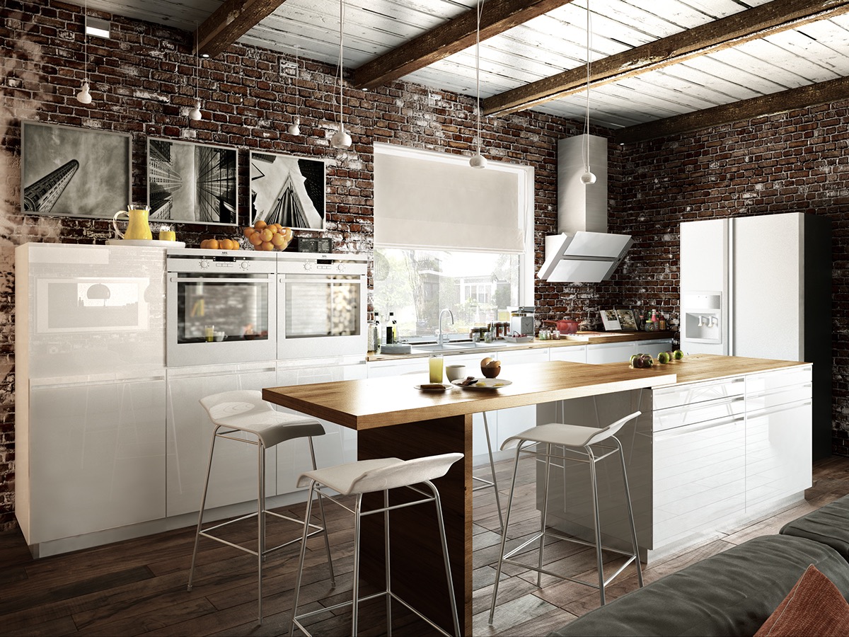 small loft kitchen design